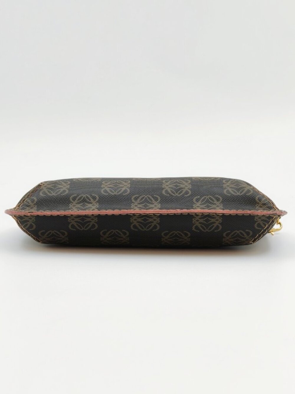 Loewe Anagram Chain Pochette Brown Canvas Leather Mini Shoulder Bag - Picture 6 of 11